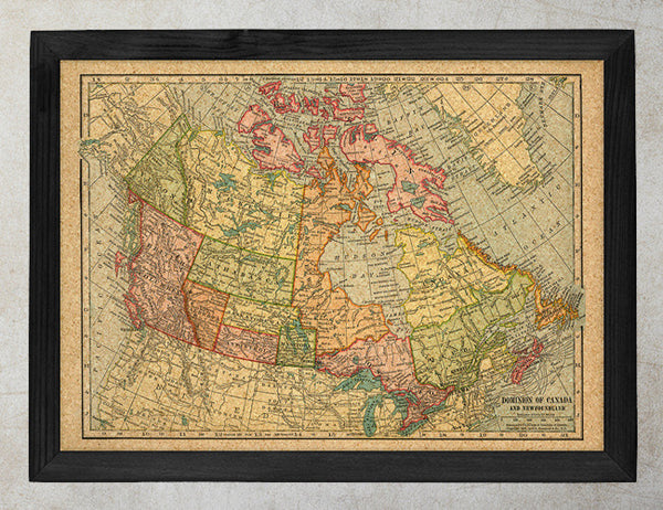 Carte ancienne du Canada