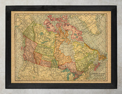 Vintage Map of Canada